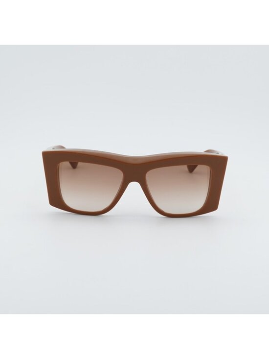 Bottega Veneta BV1270S 003 Women Sunglasses Brown Geometric Frame, Brown Lenses main image 8